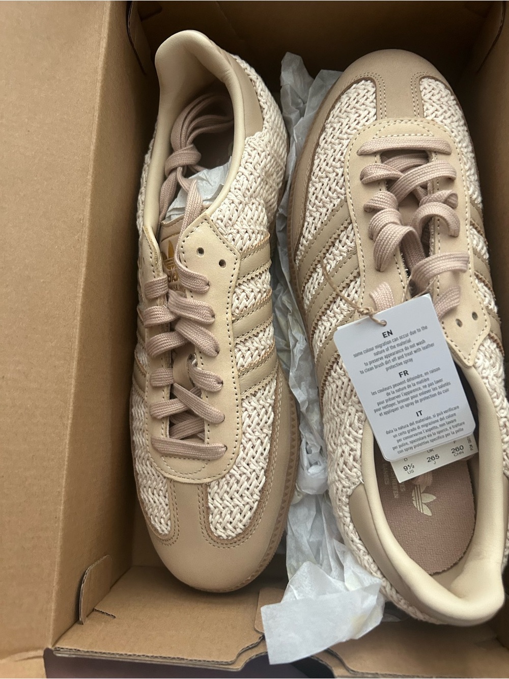 Adidas Samba Of women Gum Sole Sneaker - Tan/Beige - Picture 5 of 7